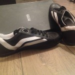 HUGO BOSS Mens Black Shoes Fashion Sneakers Size us8, uk7, eur41 – New In Box
