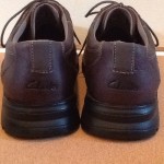 CLARKS MEN’S BROWN LEATHER CASUAL LACE UP SHOES, 12M, NEW!