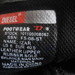 DIESEL ‘Izar’ Black Monk Strap Casual Loafers, Size 8M