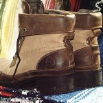 VINTAGE TIMBERLAND CANVAS LEATHER CLASSIC WORK HIPSTER MENS BOOTS 8 W HIKING