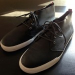 VANS VAULT CHUKKA BARDENAS LX BLACK WHITE LEATHER 12 BOOTS DESERT SNEAKERS DC