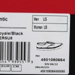 VANS AUTHENTIC VN-0QER5U8 PORT ROYALE BLACK WHITE CANVAS SHOES MEN