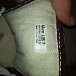 Burgundy Vans Mens 7 Womens 8.5