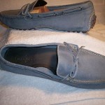 COLE  HAAN  LIGHT  BLUE  DRIVING  MOCCASINS