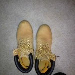 Classic Timberland work boots