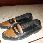 MENS COLE HAAN SLIP-ON LEATHER SHOE, MADE IN ITALY.