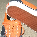 VANS SKATEBOARDING MENS ERA NEON ORANGE DRESS BLUE SHOES SIZE 10.5 NWT FREE SHIP