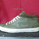 $140 Mens DIESEL ‘Midday’ Shoes sz 10 LEATHER Olive Green sneaker shoes