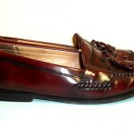 COLE HAAN 10.5D MENS LEATHER TASSEL LOAFER SLIP ON SHOE CORDOVAN EXCELLENT COND