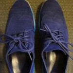 NIKE COLE HAAN LUNARGRAND WING TIP NAVY SUEDE SIZE 8.5