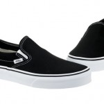 Vans Classic Slip-On VN-0EYEBLK Black White Authentic Canvas Shoes Men