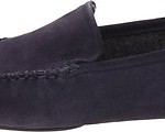 Hugo Boss Mens Remor Blue Suede Slip-On Loafers Slippers House Shoes HOT DEAL.