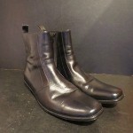 HUGO BOSS Black Leather Zip Boots, Worn Once, FLAWLESS Condition, Size 13 D