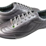 Hugo Boss Mens Gilmour Shiny Silver Metallic Fashion Sneakers Shoes Kicks