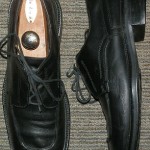 GENUINE HUGO BOSS ITALIAN BLACK LEATHER OXFORDS SIZE 11 M! MUST SEE! NO RESERVE!