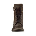 NEW! MENS DIESEL “MILIBOOT” ANKLE SIDE ZIP LACE BOOTS / COFFEE BEAN / SIZE 10