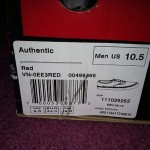 Vans Authentic Red Size 10.5 NEW