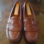 “VINTAGE” GORGEOUS & CLEAN “RUST BUCKLE FRINGE LOAFER BY COLE HAAN SZ(D)AWESOME!