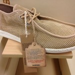Diesel Kikko Men’s Leather Fashion Sneakers Sport Oxfords Lace Up Shoes Beige