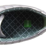 Hugo Boss Mens Gilmour Shiny Silver Metallic Fashion Sneakers Shoes Kicks