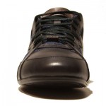 $275 HUGO BOSS Red Label Black Navy Blue Sneakers 11 44 Mens Shoes Trainers 10.5