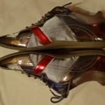 US7 EU40 UK6 Men’s Hugo Boss Sneakers Dress Shoes silver Red $175 Worn Once!
