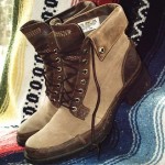 VINTAGE TIMBERLAND CANVAS LEATHER CLASSIC WORK HIPSTER MENS BOOTS 8 W HIKING