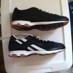 DIESEL MENS BLACK & WHITE LEATHER SNEAKERS SHOES SIZE 12 NEW