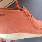 Mens Clarks Wallabee Orange Suede Rubber Outsole Casual Dress Boots