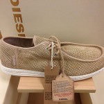 Diesel Kikko Men’s Leather Fashion Sneakers Sport Oxfords Lace Up Shoes Beige