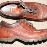 MENS COLE HAAN DARK BROWN PEBBLE GRAIN OXFORD, SIZE 9.5 M, EXCELLENT, $269