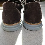 Cole HAAN Lunargrand Mens sz 10 Brown wingtip with light blue sole  NR