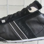 DIESEL LOOP BRAVE HEART BLACK/BLACK LEATHER 8034068443501 MEN WALKING SHOES 8.5