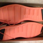 **New Cole Haan LunarGrand Saddle, White/Black/Orange Bottom NEW** SZ 10