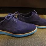NIKE COLE HAAN LUNARGRAND WING TIP NAVY SUEDE SIZE 8.5