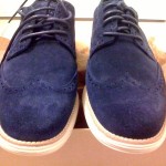 **New Cole Haan Lunargrand Wingtip, Navy Suede NEW **Size 11