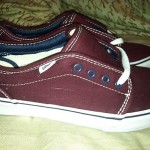 Burgundy Vans Mens 7 Womens 8.5