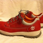 Mens Timberland Red Leather Shoes Sz. 11.5