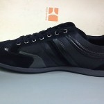 HUGO BOSS Mens Black Shoes Fashion Sneakers, SILTOR by BOSS Orange, New In Box