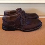 CLARKS MEN’S BROWN LEATHER CASUAL LACE UP SHOES, 12M, NEW!