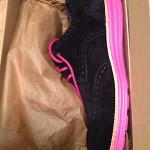 Cole haan mens lunargrand size 10.5 new in box black/pink both laces lunarlon