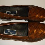 BRAGANO BY COLE HAAN Size 12 Brown All Leather Loafers Shoes