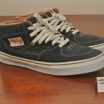 USED Sz 9.5 Vans Classic Half Cab Steve Caballero Twilight Navy Thinness Brown