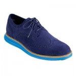 NIKE COLE HAAN LUNARGRAND WING TIP NAVY SUEDE TOPAZ C11096 SIZE 10