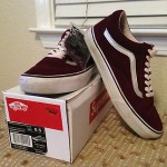 Supreme Vans Old Skool F/W12 Burgundy/Metallic size 8.5 Great Condition pcl