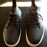 VANS VAULT CHUKKA BARDENAS LX BLACK WHITE LEATHER 12 BOOTS DESERT SNEAKERS DC