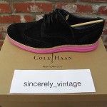 Cole Haan Lunargrand Wingtip Black/Pink-Nike – NIB Size 11 M