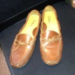 COLE HAAN 10 D brown leather slip on moccasin GUNNISON driving loafer shoe $138