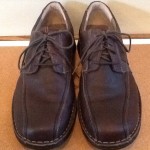 CLARKS MEN’S BROWN LEATHER CASUAL LACE UP SHOES, 12M, NEW!
