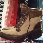 VINTAGE TIMBERLAND CANVAS LEATHER CLASSIC WORK HIPSTER MENS BOOTS 8 W HIKING
